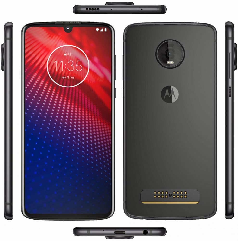 Moto Z4 press shot and case renders surfaces TA